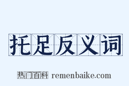 托足反义词是什么意思的图片